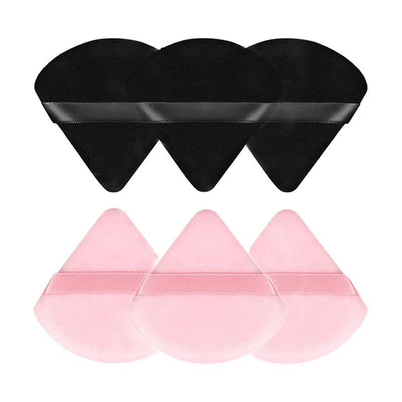 2/12Pcs Triangle Velvet Powder Puff Make up Sponges for Face Eyes Contouring Shadow Seal Cosmetic Foundation Makeup Tool