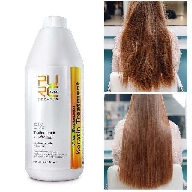 Brazilian Keratin Treatment Professional for Hair Care Product Smoothing Health Straightening Curly Hair Shampoo 12% 1000ML